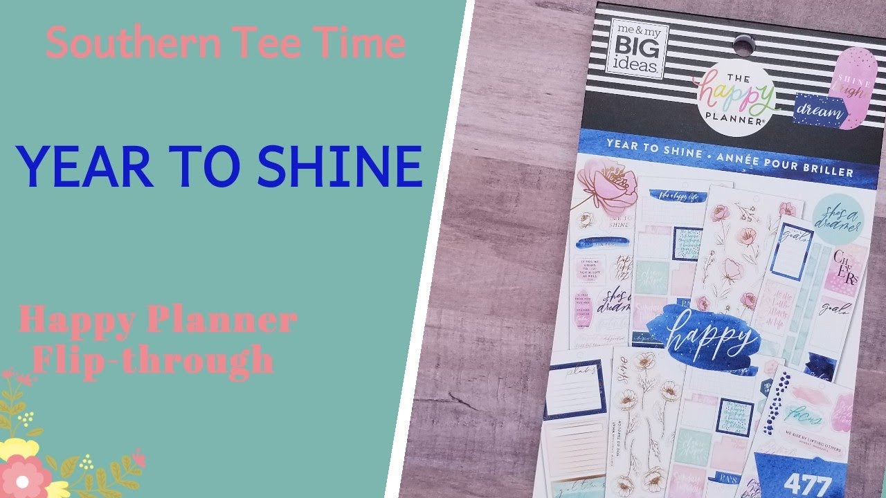 YEAR TO SHINE  Value Pack Sticker Book Flip-through | Happy Planner 2020 Spring Release