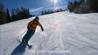 Best ski balance exercise for pros, use just one ski