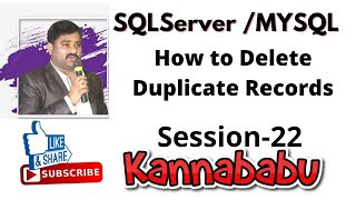 How to Delete Duplicate Records in SQL-22