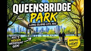 Queensbridge Park NYC Walking Tour 4K | Long Island City Hidden Gem — Long Island City, Queens, NY — community video