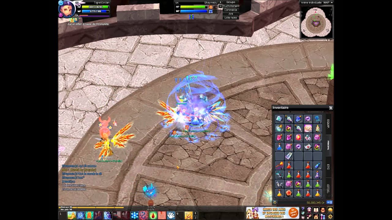 Nostale : Tigre93Allan vs Shaymezu