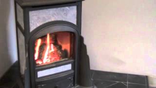 Cottage Franklin Gas Stove - Burning on High Setting
