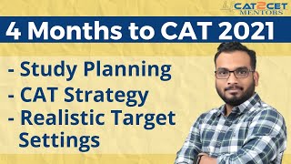 4 Months to CAT 2021 | Realistic Target Setting to Crack CAT in 120 Days | Monthly Planning