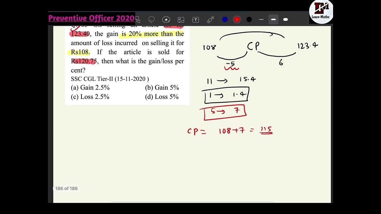 on-selling-an-article-for-rs-123-4-the-gain-is-20-more-than-the-amount