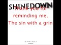 Shinedown - Sin with a Grin + lyrics