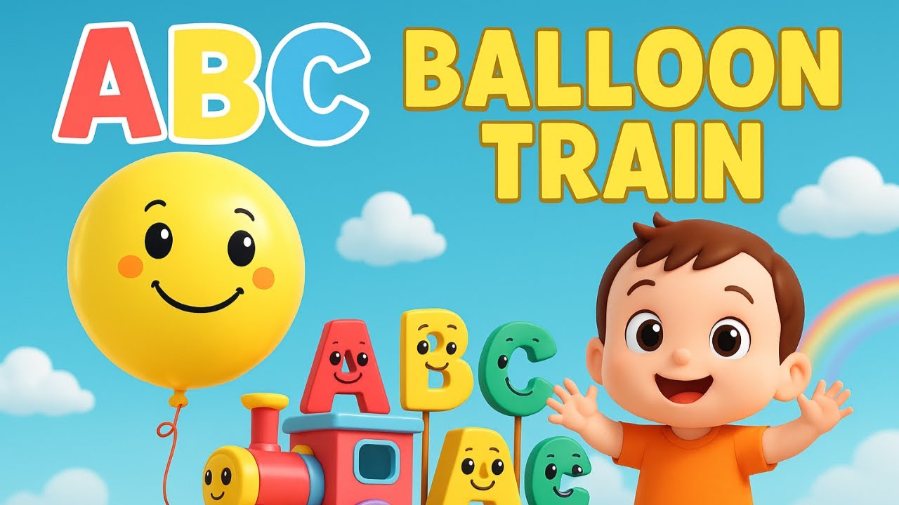 ABC Balloon Train 🚂🎈 | Fun Alphabet Song for Kids | MK-Kids Nursery ...