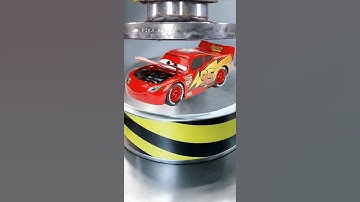 Extreme Crash Test: Lightning McQueen Meets the Hydraulic Press