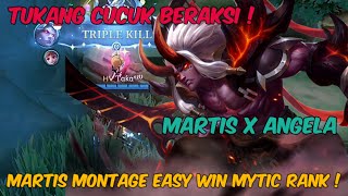 🔴 COMBO MARTIS X ANGELA, GAK ADA OBAT ‼️ #mlbb #montage #mobilelegends #gaming