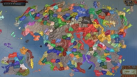 Europa Universalis 4 AI Timelapse - Elder Scrolls Universalis Mod 266-2000