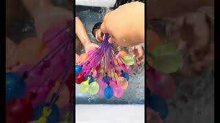 water ballons fun #youtubeshorts #waterballoon #waterfall #summer #summeractivities