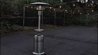 REVIEW of Member's Mark Patio Heater with LED table