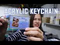 DIY : how to make acrylic keychain (english tagalog)