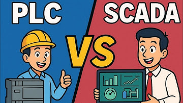 difference between plc and scada | plc vs scada | plc | scada | industrial automation | smart grid
