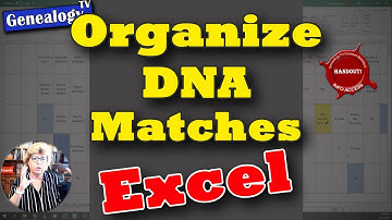 Organizing DNA Cousin Matches using Excel Spreadsheets