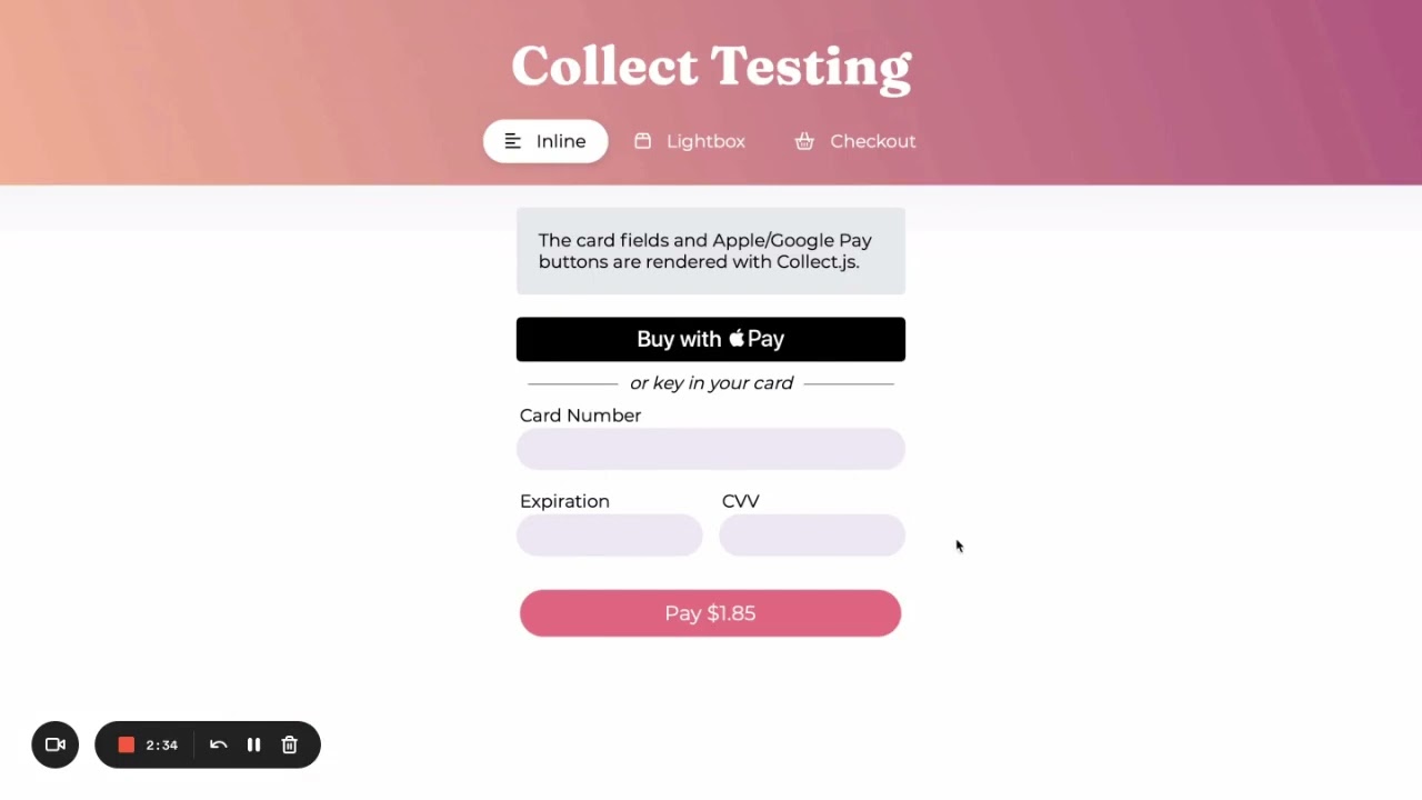 NMI Setting Up Apple Pay for Collect js and Collect Checkout