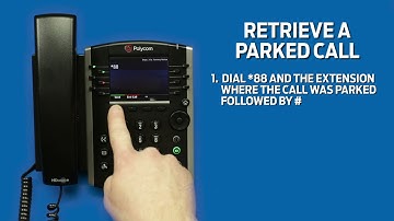Retrieve a parked call | Polycom VVX-411