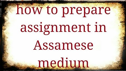 How to write assignment III course 502 d el ed on