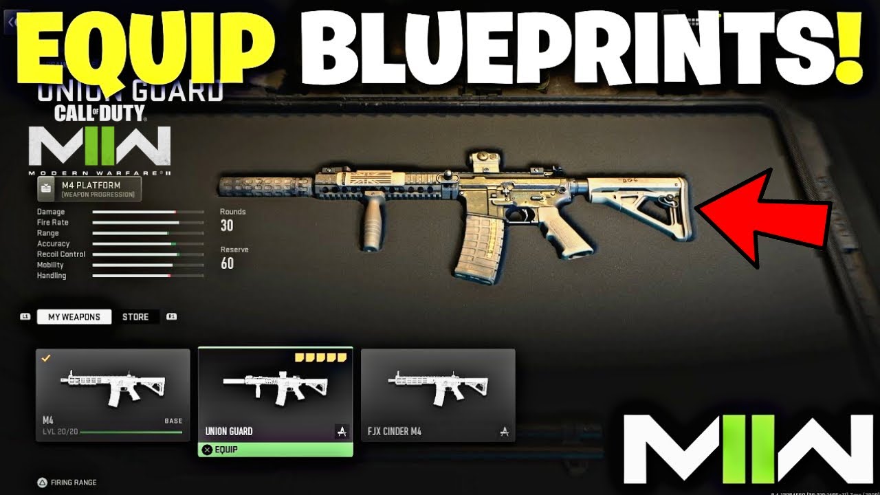 COD MW2 Modern Warfare II Custom Gun Weapon Blueprints! How to Create