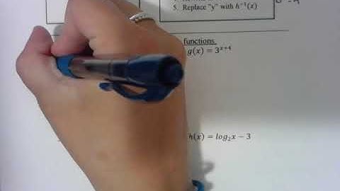 2 4 Inverses of Exponential and Logarithmic Functions