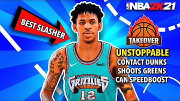 BEST SLASHER BUILD IN NBA 2K21! BEST SHOOTING SLASHER THAT CAN SPEEDBOOST! BEST POINT GUARD BUILD!