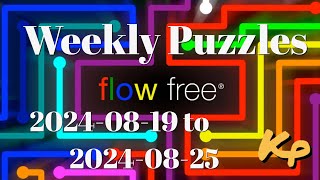 Flow Free - Weekly Puzzles - Interval Challenge - 2024-08-19 to 25 - August 19th to 25th 2024