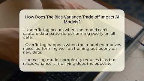 How Does The Bias-Variance Trade-off Impact AI Models? - Talking Tech Trends
