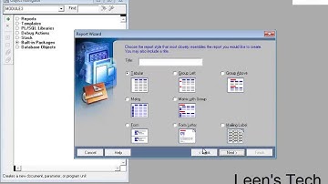 Oracle Reports 10g Tutorial in Bangla: Creating Parameter Report Using Bind Reference
