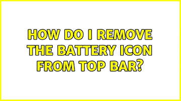 Ubuntu: How do I remove the battery icon from top bar? (2 Solutions!!)