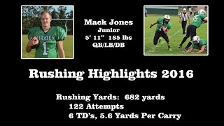 Mack Jones (Rushing Highlights 2016)