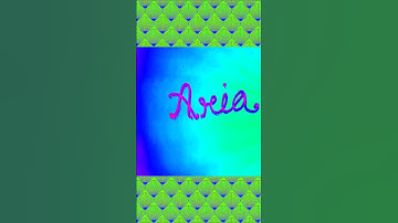 Writing Name "Aria" in Cursive Writing| #shorts #calligraphy