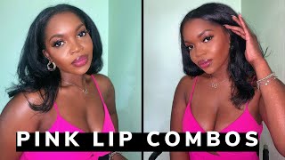 The PERFECT PINK LIP COMBOS for Summer | Pink Lips for Dark Skin