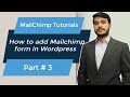 How to add Mailchimp Form in Wordpress in Urdu and Hindi