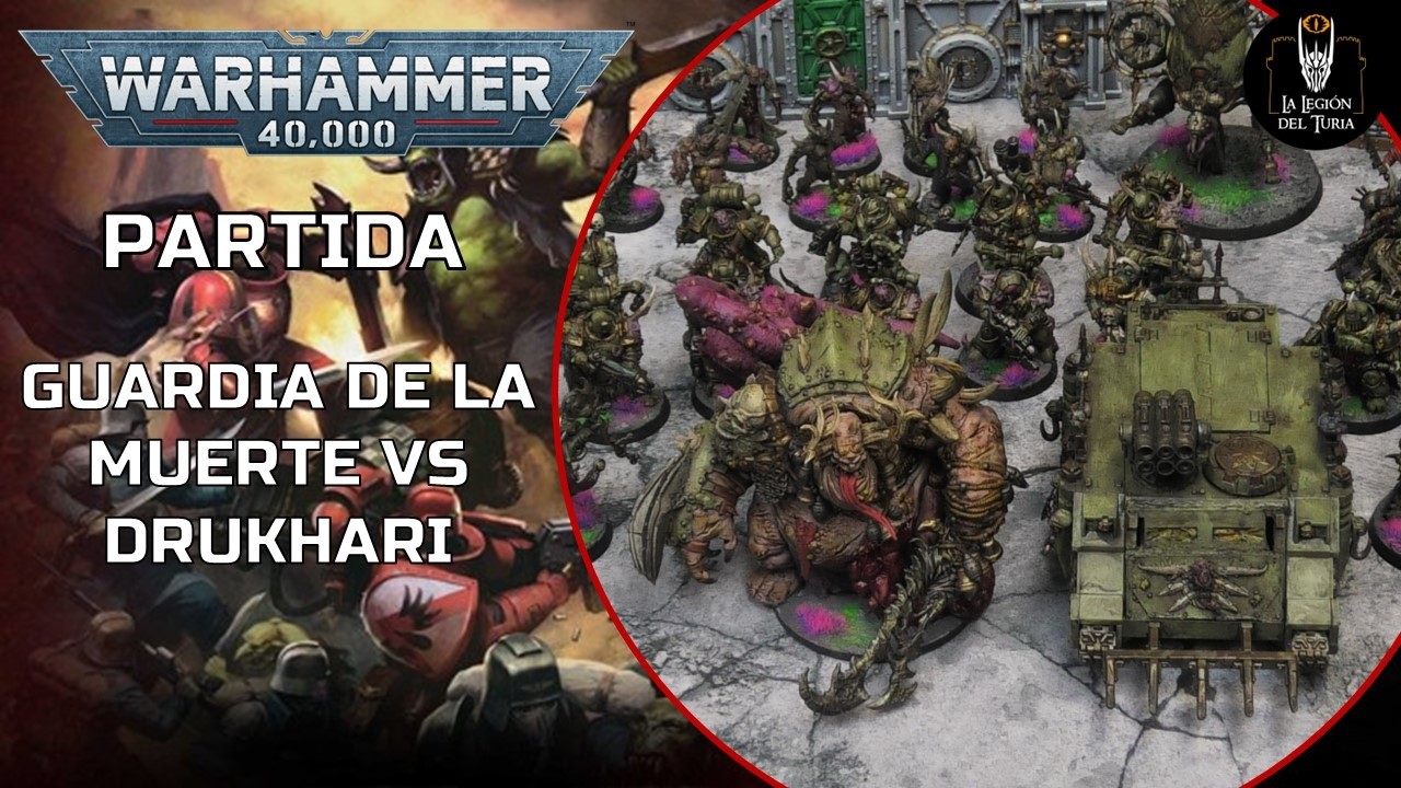 WARHAMMER 40K Guardia de la Muerte vs Drukhari