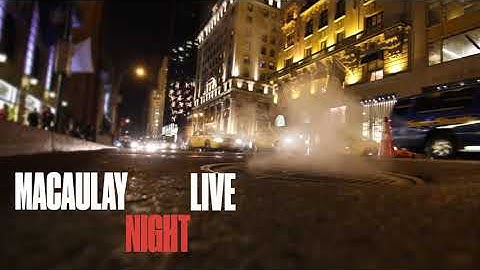 Macaulay Night Live Promotional Video
