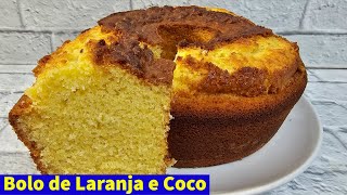 Bolo de Laranja e Coco