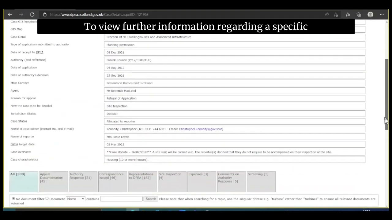 Website Guide   Planning Authority Search
