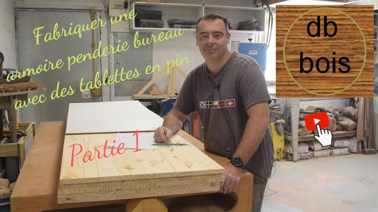 Comment fabriquer un meuble en bois avec des tablettes en pin (partie 1 — free download