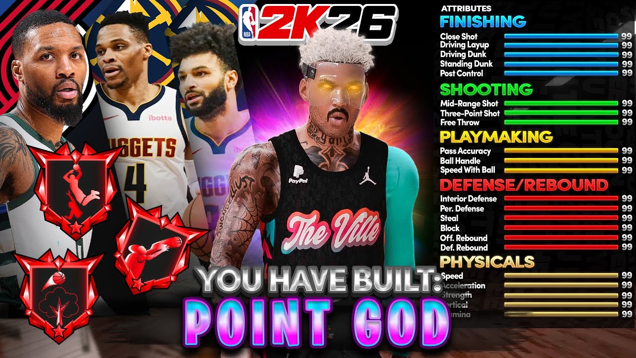 4-WAY BEST POINT GUARD BUILD IN NBA 2K26 - YouTube