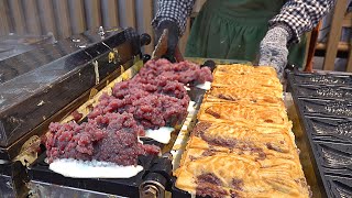 This is crazy! Red Bean BOMB Fish-shaped Bread (Bungeoppang) - Korean street food by FoodyTrip 푸디트립 118,338 views 3 months ago 9 minutes, 36 seconds