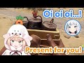 Nene and Gura met in search of a supply box【Hololive Clip/EngSub】
