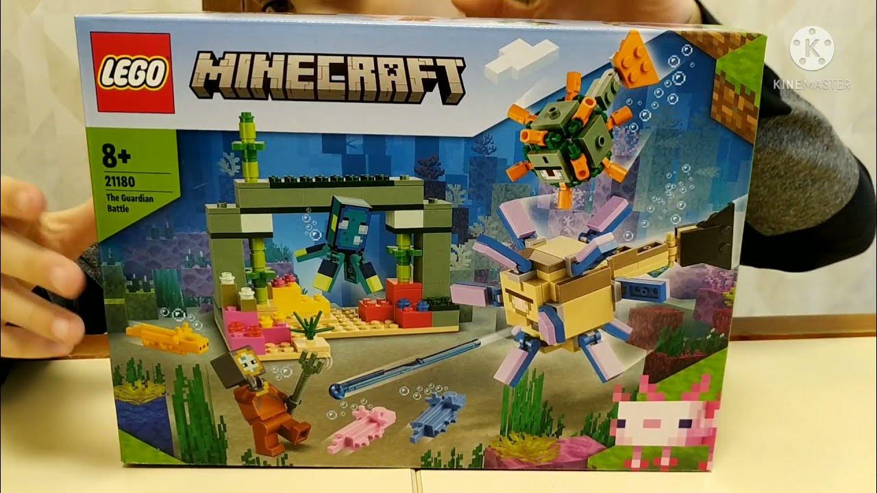 Лего Майнкрафт битва со стражем обзор - YouTube