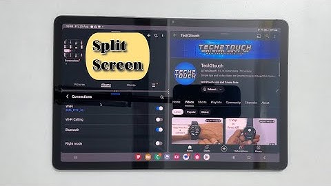 How  to split screen multitask on Samsung Galaxy Tab S9/Tab S9 Plus and Tab S9 Ultra