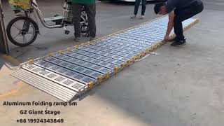 Roll Up Ramp /folding Ramp for wheelchair Guangzhou Giant Stage