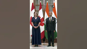 EAM Jaishankar meets Canadian counterpart Mélanie Joly | #jaishankar #canada #hyderabad