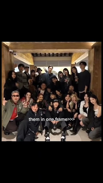 Jimin Rm Yunjin Kazuho Somi Taeyangg?fav in one frame #lesserafilm #bts #somi