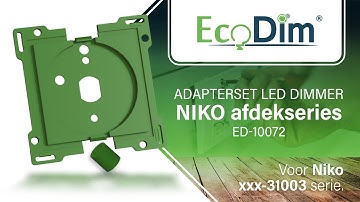 ED-10072 Adapterset led dimmer voor Niko xxx-31003 afdekseries
