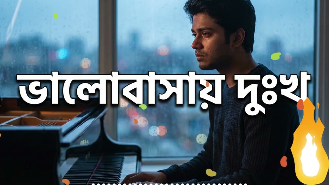 ভালোবাসায় দুঃখ | Deep Piano Heartbreak Song in Pure Male Vocal