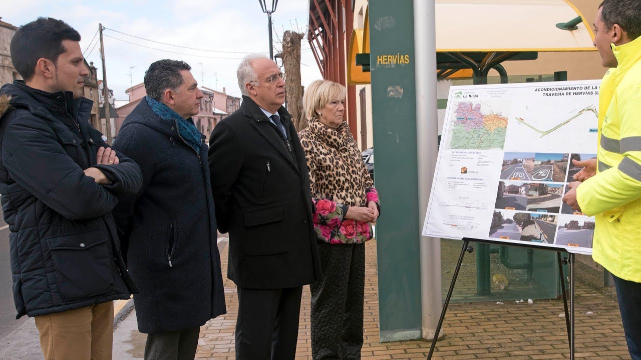 Obras de mejora de la travesía de Hervías