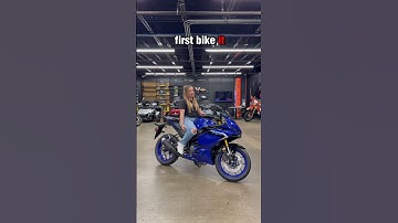 Her first bike was a ZX-6R ! #zx6r #ninja636