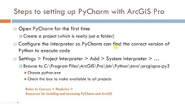 NR426 -How to Configure PyCharm for arcpy